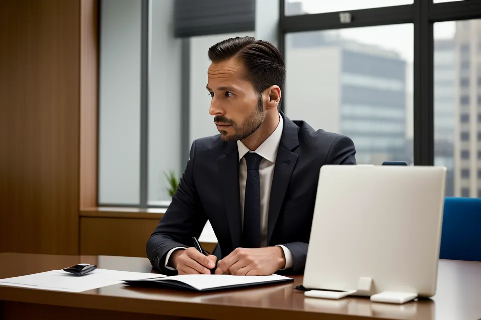 Dossier de financement posé sur le bureau d'une agence bancaire