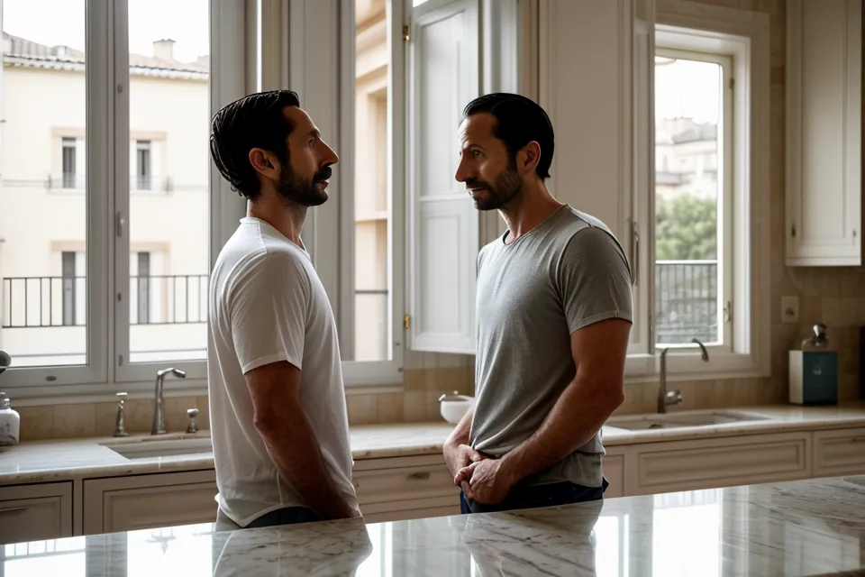 Clés d'un appartement acheté hors marché posées sur un comptoir, aboutissement d'une colocation liberté bien préparée.